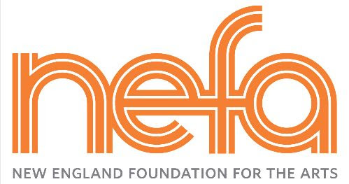 NEFA logo is orange and the text is made up of three lines that resemble a road.